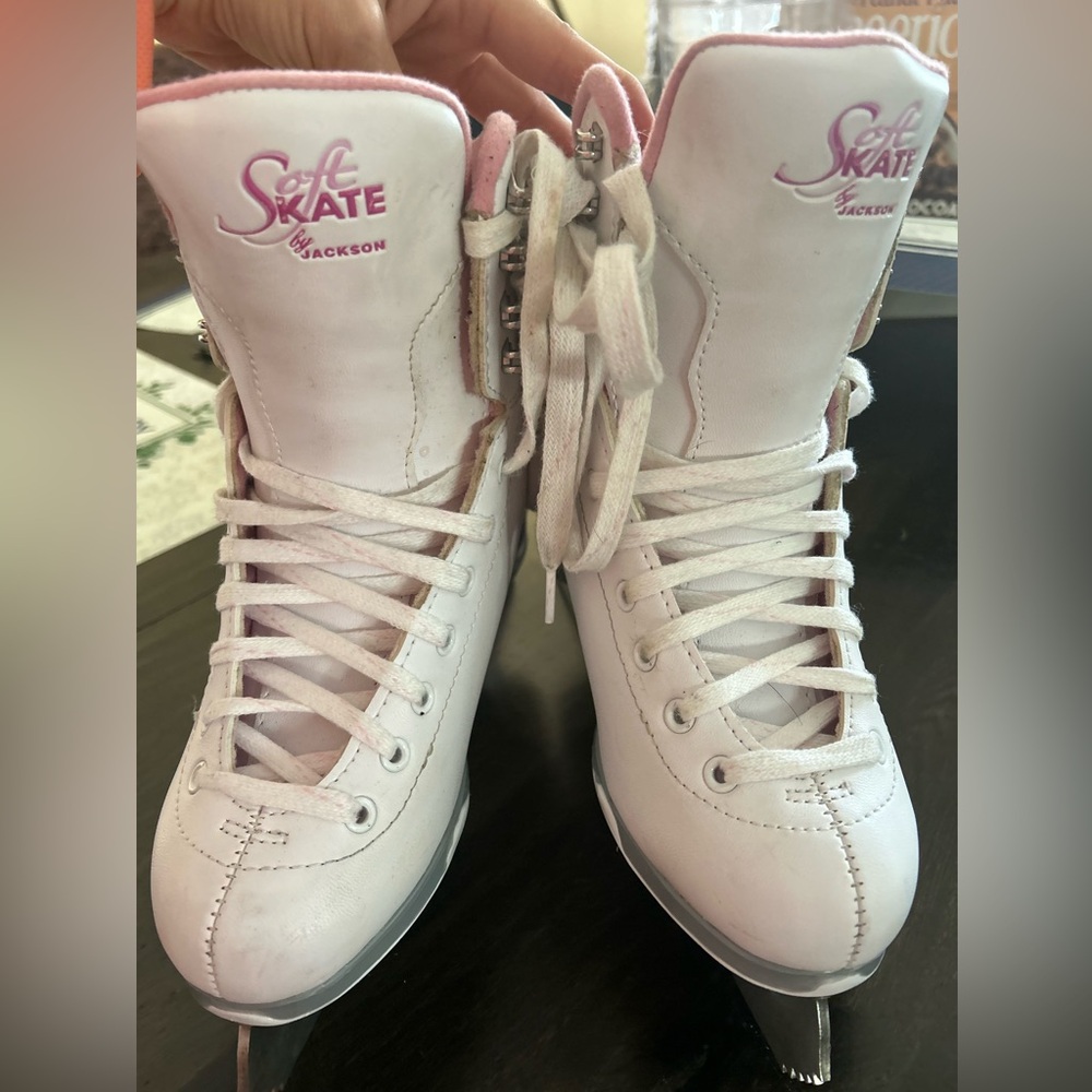 White and Pink Winter Boots with High Ankle Support